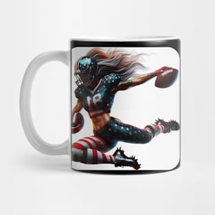 American Woman NFL Football Player #4 Mug